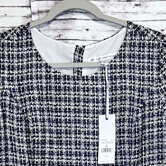 Southern Tide Paislee Dress Cinnamon Bay Tweed - Picture 5 of 12